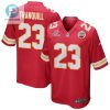 Drue Tranquill 23 Kansas City Chiefs 2023 Playoffs Patch Game Men Jersey Red stylepulseusa 1