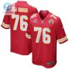 Prince Tega Wanogho 76 Kansas City Chiefs 2023 Playoffs Patch Game Men Jersey Red stylepulseusa 1