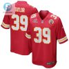 Keith Taylor 39 Kansas City Chiefs 2023 Playoffs Patch Game Men Jersey Red stylepulseusa 1