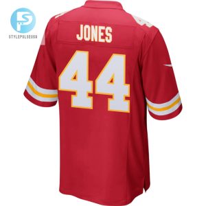 Cam Jones 44 Kansas City Chiefs 2023 Playoffs Patch Game Men Jersey Red stylepulseusa 1 2