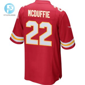 Trent Mcduffie 22 Kansas City Chiefs 2023 Playoffs Patch Game Men Jersey Red stylepulseusa 1 2