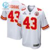 Jack Cochrane 43 Kansas City Chiefs 2023 Playoffs Patch Game Men Jersey White stylepulseusa 1