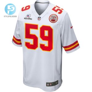 Darius Harris 59 Kansas City Chiefs 2023 Playoffs Patch Game Men Jersey White stylepulseusa 1 2