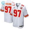 Felix Anudikeuzomah 97 Kansas City Chiefs 2023 Playoffs Patch Game Men Jersey White stylepulseusa 1