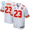 Drue Tranquill 23 Kansas City Chiefs 2023 Playoffs Patch Game Men Jersey White stylepulseusa 1