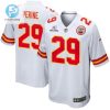 Lamical Perine 29 Kansas City Chiefs 2023 Playoffs Patch Game Men Jersey White stylepulseusa 1