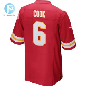 Bryan Cook 6 Kansas City Chiefs 2023 Playoffs Patch Game Men Jersey Red stylepulseusa 1 2