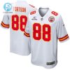 Jody Fortson 88 Kansas City Chiefs 2023 Playoffs Patch Game Men Jersey White stylepulseusa 1