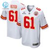 Austin Reiter 61 Kansas City Chiefs 2023 Playoffs Patch Game Men Jersey White stylepulseusa 1