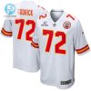 Chukwuebuka Godrick 72 Kansas City Chiefs 2023 Playoffs Patch Game Men Jersey White stylepulseusa 1