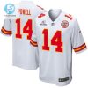 Cornell Powell 14 Kansas City Chiefs 2023 Playoffs Patch Game Men Jersey White stylepulseusa 1