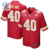 Ekow Boyedoe 40 Kansas City Chiefs 2023 Playoffs Patch Game Men Jersey Red stylepulseusa 1