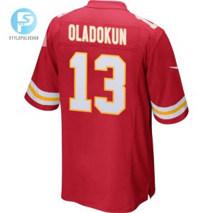 Chris Oladokun 13 Kansas City Chiefs 2023 Playoffs Patch Game Men Jersey Red stylepulseusa 1 2