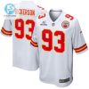 Matt Dickerson 93 Kansas City Chiefs 2023 Playoffs Patch Game Men Jersey White stylepulseusa 1