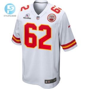 Joe Thuney 62 Kansas City Chiefs 2023 Playoffs Patch Game Men Jersey White stylepulseusa 1 2