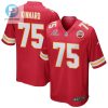 Darian Kinnard 75 Kansas City Chiefs 2023 Playoffs Patch Game Men Jersey Red stylepulseusa 1