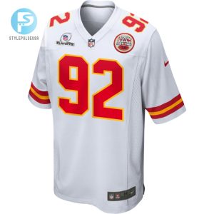 Neil Farrell 92 Kansas City Chiefs 2023 Playoffs Patch Game Men Jersey White stylepulseusa 1 2