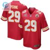 Lamical Perine 29 Kansas City Chiefs 2023 Playoffs Patch Game Men Jersey Red stylepulseusa 1