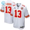 Chris Oladokun 13 Kansas City Chiefs 2023 Playoffs Patch Game Men Jersey White stylepulseusa 1