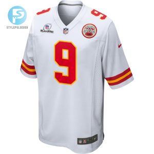 Blaine Gabbert 9 Kansas City Chiefs 2023 Playoffs Patch Game Men Jersey White stylepulseusa 1 2