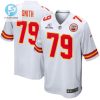 Donovan Smith 79 Kansas City Chiefs 2023 Playoffs Patch Game Men Jersey White stylepulseusa 1