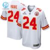 Skyy Moore 24 Kansas City Chiefs 2023 Playoffs Patch Game Men Jersey White stylepulseusa 1