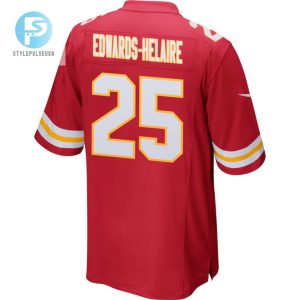 Clyde Edwardshelaire 25 Kansas City Chiefs 2023 Playoffs Patch Game Men Jersey Red stylepulseusa 1 2