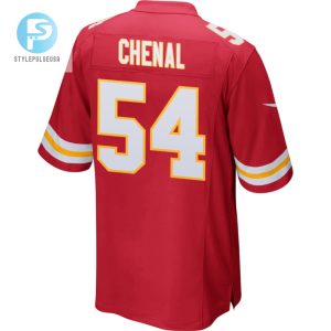 Leo Chenal 54 Kansas City Chiefs 2023 Playoffs Patch Game Men Jersey Red stylepulseusa 1 2