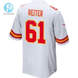 Austin Reiter 61 Kansas City Chiefs 2024 Divisional Patch Game Men Jersey White stylepulseusa 1 2