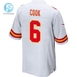 Bryan Cook 6 Kansas City Chiefs 2024 Divisional Patch Game Men Jersey White stylepulseusa 1 2