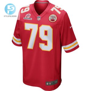 Donovan Smith 79 Kansas City Chiefs 2024 Divisional Patch Game Men Jersey Red stylepulseusa 1 1