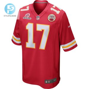 Richie James 17 Kansas City Chiefs 2024 Divisional Patch Game Men Jersey Red stylepulseusa 1 1