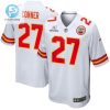 Chamarri Conner 27 Kansas City Chiefs 2024 Divisional Patch Game Men Jersey White stylepulseusa 1