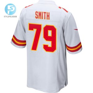 Donovan Smith 79 Kansas City Chiefs 2024 Divisional Patch Game Men Jersey White stylepulseusa 1 2