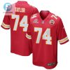 Jawaan Taylor 74 Kansas City Chiefs 2024 Divisional Patch Game Men Jersey Red stylepulseusa 1