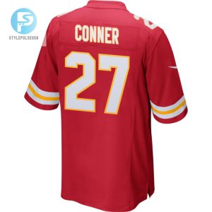 Chamarri Conner 27 Kansas City Chiefs 2024 Divisional Patch Game Men Jersey Red stylepulseusa 1 2