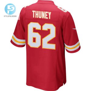 Joe Thuney 62 Kansas City Chiefs 2024 Divisional Patch Game Men Jersey Red stylepulseusa 1 2