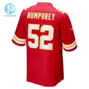 Creed Humphrey 52 Kansas City Chiefs 2024 Pro Bowl Patch Game Men Jersey Red stylepulseusa 1 2