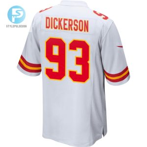 Matt Dickerson 93 Kansas City Chiefs 2024 Divisional Patch Game Men Jersey White stylepulseusa 1 2