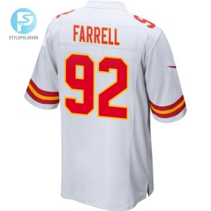 Neil Farrell 92 Kansas City Chiefs 2024 Divisional Patch Game Men Jersey White stylepulseusa 1 2