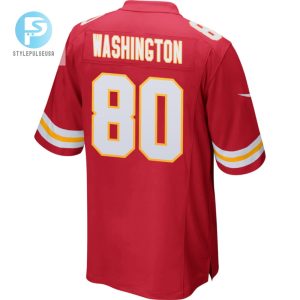 Montrell Washington 80 Kansas City Chiefs 2024 Divisional Patch Game Men Jersey Red stylepulseusa 1 2