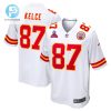 Travis Kelce 87 Kansas City Chiefs 2024 Pro Bowl Patch Game Men Jersey White stylepulseusa 1