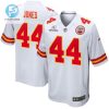 Cam Jones 44 Kansas City Chiefs 2024 Divisional Patch Game Men Jersey White stylepulseusa 1