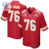 Prince Tega Wanogho 76 Kansas City Chiefs 2024 Divisional Patch Game Men Jersey Red stylepulseusa 1