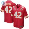 Tyree Gillespie 42 Kansas City Chiefs 2024 Divisional Patch Game Men Jersey Red stylepulseusa 1