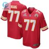 Lucas Niang 77 Kansas City Chiefs 2024 Divisional Patch Game Men Jersey Red stylepulseusa 1