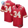 Deneric Prince 34 Kansas City Chiefs 2024 Divisional Patch Game Men Jersey Red stylepulseusa 1