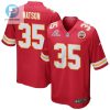 Jaylen Watson 35 Kansas City Chiefs 2024 Divisional Patch Game Men Jersey Red stylepulseusa 1