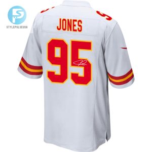 Chris Jones 95 Signed Kansas City Chiefs Super Bowl Lviii Game Men Jersey White stylepulseusa 1 2