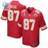 Travis Kelce 87 Signed Kansas City Chiefs Super Bowl Lviii Game Men Jersey Red stylepulseusa 1